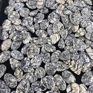 พลอยพิโนไลต์ขัดเงาธรรมชาติเครื่องประดับคริสตัลแท้ด้านหลังแบนราบคุณภาพสูงแกะสลักตามหลักฮวงจุ้ยล้มคว่ำ - Product Image 6