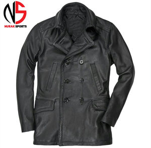 Veste en cuir de mouton de qualité supérieure, style personnalisé, nouvelle collection 2026, veste en cuir de qualité supérieure pour homme, veste noire pour homme, produit de qualité supérieure - Product Image 4