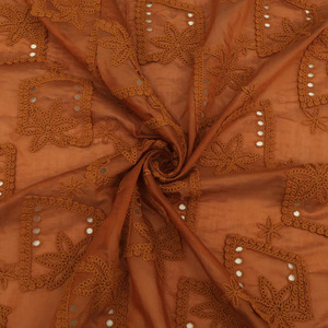 Tela de Georgette con Bordado Africano Premium, Multihilo, para Vestidos de Mujer, Kaftanes y Prendas de Moda - Product Image 5