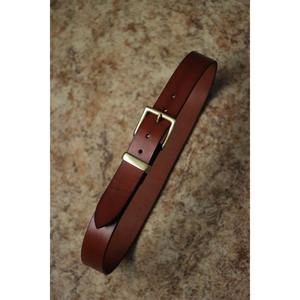 Cinturón de Cuero Genuino de Longitud Personalizada con Hebilla de Latón, Cinturones de Moda para Hombre de Alta Calidad, Estilo Vintage - Product Image 1