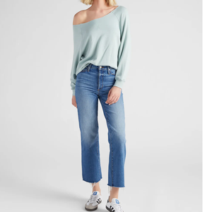 เสื้อสเวตเชิ้ตไหมพรมปักลายสไตล์ Winter Shoulder Sorority แขนยาวทรงหลวม จั๊มเปอร์ถักทรงหลวม เอวธรรมชาติ สตรีทแวร์ - Product Image 4