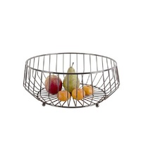 Panier à fruits traditionnel en métal, décoration ethnique pour la maison, rangement pour comptoir de cuisine et table à manger, taille et forme personnalisables