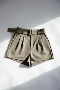 Shorts en tissu éponge taille mi-haute pour femme, séchage rapide, mode estivale, délicats, élégants, décontractés et chics - Product Image 5