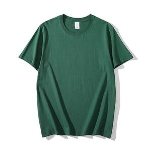 Camiseta de algodón lisa para hombre de marca privada con cuello redondo - Product Image 4