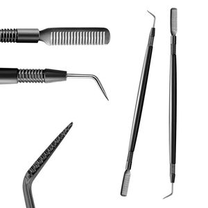 Pince à épiler professionnelle de qualité supérieure pour rehaussement de cils, à pointe unique, entièrement polie, argentée, à pointe inclinée, personnalisable avec logo - Product Image 1