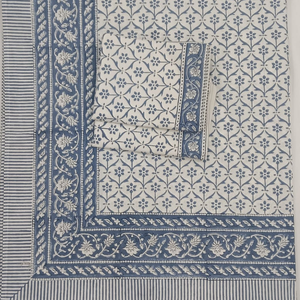 Jaipur Hand <b>Block</b> Printed Floral Pure Cotton Indian <b>Bed</b> Sheet Set Wholesale Durable Skin Friendly Non Toxic Dyes Wedding - Product Image 1