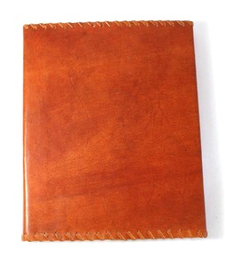 Diario de estilo étnico, de cuero genuino marrón, hecho a mano, encuadernado con pegamento, 18x23cm, para promoción, negocios, escuela, oficina. - Product Image 6