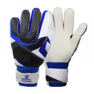 ถุงมือผู้รักษาประตูน้ำหนักเบาพร้อมแผ่นยางลาเท็กซ์ยึดเกาะสูง สำหรับการฝึกซ้อมฟุตบอล การแข่งขัน และการออกกำลังกาย - Product Image 1