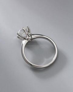 IGI/GIA Lab Grown Cut Diamond Vintage 14K Boda blanca/Anillo de compromiso Unisex Oro blanco fino para fiesta de aniversario-Worthy - Product Image 2