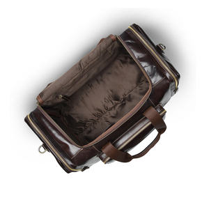 Buy Customizable Large Capacity Genuine <b>Leather</b> Duffle <b>Bag</b> with Logo Travel <b>Bag</b> for Men and Women - Product Image 6