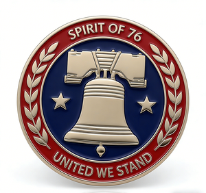 Insignia Metálica Conmemorativa Premium, Fundida a Presión, con Relieve 3D, Promocional, Histórica, Detallada, del 250 Aniversario <span class=keywords><strong>de</strong></span> EE. UU., Personalizada - Product Image 4