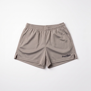 Shorts de sport unis de qualité supérieure à séchage rapide avec taille élastique pour adultes – Idéal pour l'été et les loisirs - Product Image 1