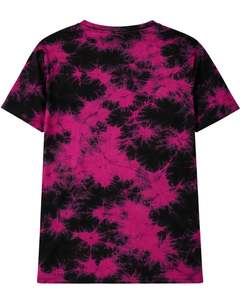 T-shirt personnalisé rose tie-dye pour homme, coton, streetwear décontracté, été, col rond, manches courtes, tee-shirt tendance - Product Image 2