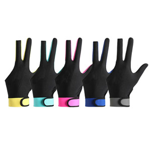 Guantes de Snooker Personalizados de 3 Dedos, Duraderos, Antideslizantes y Transpirables para Jugadores Profesionales de Mesa, para Bolas de Snooker y Billar - Product Image 1