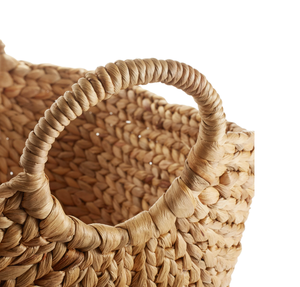 Artex HaiNam Natural Water Hyacinth Storage <b>Baskets</b> <b>With</b> <b>Handles</b> Bowl Shape Multi Purpose Rustic Style Organizers For Neatening - Product Image 5