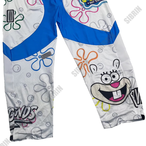 Pantalon de hockey sur roulettes personnalisé Sibrin, imprimé par sublimation, en polyester, avec rembourrage en Cordura, protection professionnelle, évacuation de l'humidité - Product Image 4