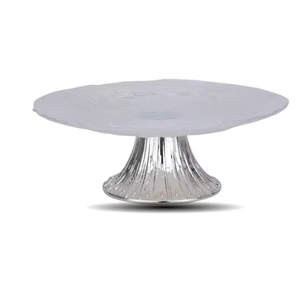 Decorative metal cake stand for party table setup nicely <b>crafted</b> by Indian skilled artisans - Product Image 2