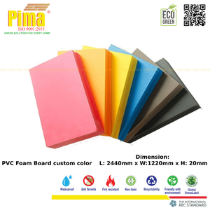 Plaque de mousse PVC WPC couleur personnalisée, épaisseur 20 mm, densité 0,6 g/cm³, moulures publicitaires de cuisine fabriquées en usine - Product Image 1