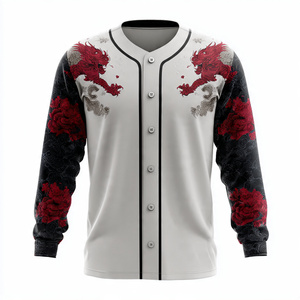 Camisetas de Béisbol Personalizadas por Sublimación para Hombre, Uniformes de Equipo de Manga Larga, Camisetas de Entrenamiento Transpirables de Alto Rendimiento - Product Image 4