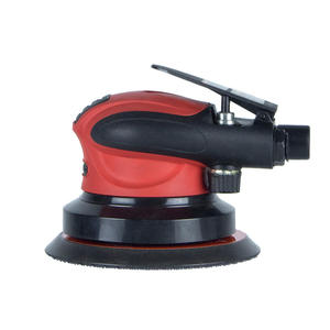 Lijadora Orbital Neumática TAYO de 5 Pulgadas, Roja y Negra, Herramienta Neumática para Lijar Superficies - Product Image 2