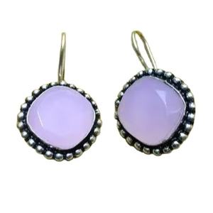 Pendientes Colgantes Clásicos de Latón Oxidado con Piedra Tradicional para Mujer de ARTS JEWELS Rajasthan con Engaste de Bisel, Ideales para Regalo de Aniversario - Product Image 1