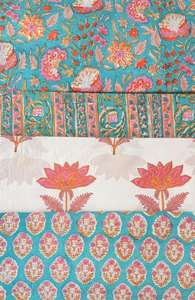 Tissu 100% coton imprimé à la main pour vêtements, vente en gros au mètre, prix d'usine, fournisseur - Product Image 2