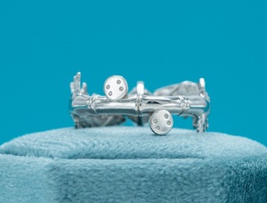 Luxury Round Cut Moissanite Fish Design Ring Artistic Nature Inspired Statement Ring Hip Hop Jewellery Unique Designer Ring - Product Image 4