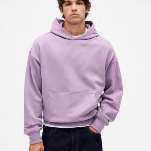 Sweat à capuche pour homme en tissu French Terry, doux, respirant, décontracté, avec impression de marque personnalisée, broderie, mode durable - Product Image 5