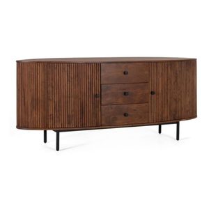 Luxury Solid Wood <b>Sideboard</b> Cabinet <b>Storage</b> Unit for Bedroom Living Room Durable Wooden Buffet Export Quality Furniture - Product Image 1