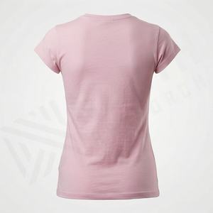 เสื้อยืดผู้หญิงผ้าซาตินโพลีเอสเตอร์ ระบายอากาศได้ดี แขนสั้น คอกลม คุณภาพสูง ผลิตตามสั่ง โรงงานผู้ผลิต สไตล์ฤดูร้อน - Product Image 2