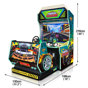 HGR Coin Operated Indoor Arcade FIERCE CHASE Racing Simulator <b>Game</b> <b>Machine</b> 55 '" - Product Image 3
