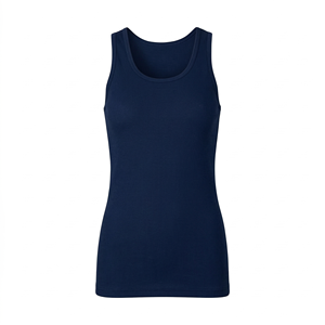 Pakistan Made Customized Summer Eco-Friendly Women Tank <b>Top</b> Knitted Cotton Front Logo Quick Dry & Breathable New Arrival - Product Image 1