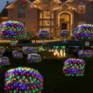 Luci Solari a Rete con 200 LED, 2m x 3m, 8 Modalità, Tonalità Calde, Luci Natalizie da Esterno per Prati - Product Image 5