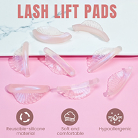 Libeauty Nouveaux tampons de rehaussement de cils en silicone auto-adhésifs, sans colle, 8 tailles, pour salons, style coréen