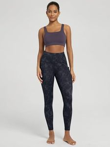 Women High Waisted <b>Yoga</b> Leggings Full Length Print <b>Pockets</b> Four-Way Stretch Seamless Scrunch Butt Spandex/Nylon <b>Pants</b> - Product Image 4
