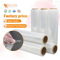 Vela a granel 25Cm * 200M reciclaje claro Mini mano paleta envoltura China película elástica/envoltura