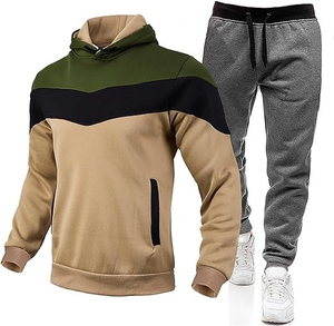 High Quality BRG Men Tracksuit Set Hoodie and Sweatpants Casual Outing Sportswear 2 Piece <b>Jumpsuits</b> Men's Tracksuits - Product Image 5