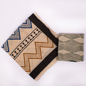 Craftjaipur 100% Pure Organic Cotton Bandana <b>Square</b> <b>Scarf</b> 21x21 Inch Breathable Multifunctional Block Printed Face Handkerchief - Product Image 4
