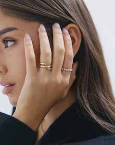 Anillo Espiral Enrollado de 2.5mm, Anillo Solitario para Uso Diario, Joyería Fina Moderna, Oro Sólido de 10K, 14K, 18K, Venta al Por Mayor - Product Image 2