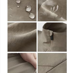 Chaqueta corta con cremallera para hombre, de nailon, cortavientos, ligera, para deportes al aire libre. - Product Image 2