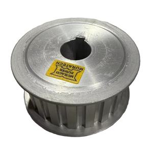 24T H150 IDLER BEARING TIMING <b>PULLEY</b> 35MM BELT WIDTH ALUMINIUM STEEL MATERIAL FLANGE FITTED BLACKODISED ANODISED - Product Image 3