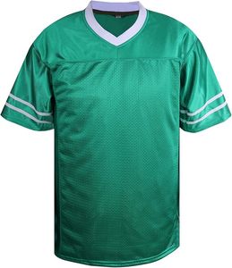 Camiseta Deportiva de Fútbol con Cuello en V Verde, de Malla, Manga Corta, Ligera, de Poliéster, Jersey Deportivo de Malla - Product Image 2