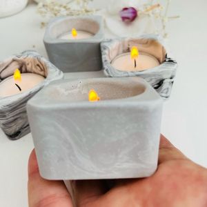 Handmade Resin <b>Candle</b> Holder Decorative Epoxy Resin <b>Candle</b> <b>Stand</b> for Home Table Decor Wedding Party and Special Events - Product Image 6