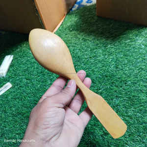 Cuchara de Servir de Madera de Acacia de Lujo Hecha a Mano con Mango de Resina, Utensilio de Cocina Ecológico para Fiestas a Buen Precio - Product Image 4