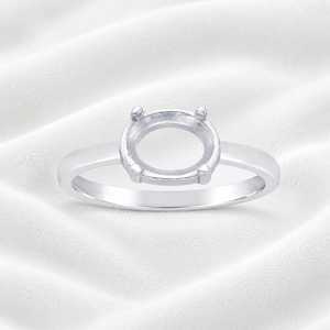 Base de bague ovale en argent sterling 925, 7x5mm, pour semi-monture, à personnaliser, pour la création de bijoux, nouvelle fourniture - Product Image 3
