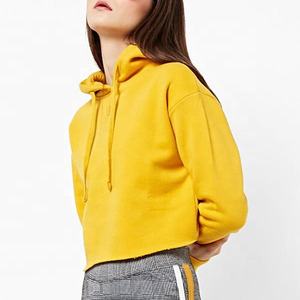 Nouveau élégant 2025 été arrivée femmes haut court léger pour femmes 100% coton polaire à bas prix sweats à capuche pour femmes - Product Image 5