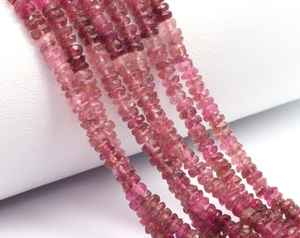 ลูกปัดทรงรอนเดลเหลี่ยมเพชรพลอยสีแดงอมชมพูขนาด 4 มม. สำหรับทำเครื่องประดับ สร้อยข้อมือ สร้อยคอ DIY - Product Image 5