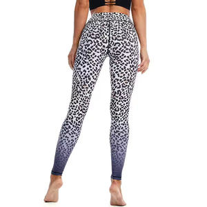 Sublimation Printing Plus Size Line Pattern Gym Latest Design Custom Logo Workout <b>Leggings</b> <b>Women</b> High Waist Sport Style - Product Image 4