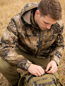 Veste de chasse softshell coupe-vent pour homme, respirante, entièrement zippée, avec col montant et poches poitrine et hanches - Product Image 4