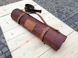 Sac à couteaux de chef en cuir pleine fleur de luxe, résistant aux odeurs, étui à outils professionnel LSKR-0025 - Product Image 2